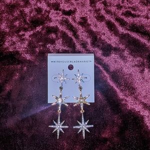 White House Black Market Drop Star Earrings